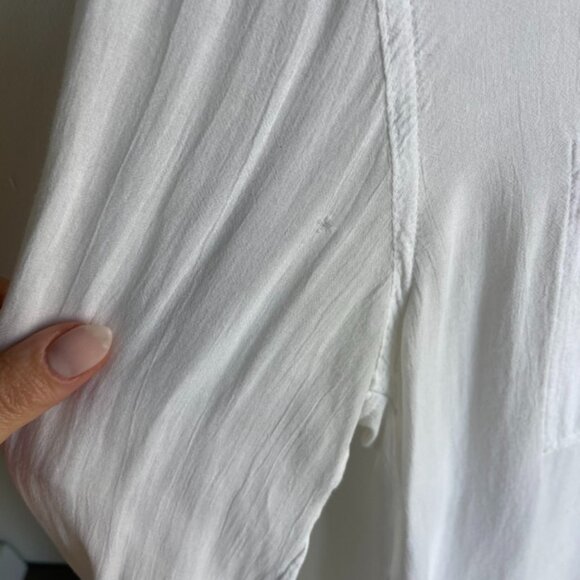 VINCE White Button Down Shirt - Picture 3 of 6